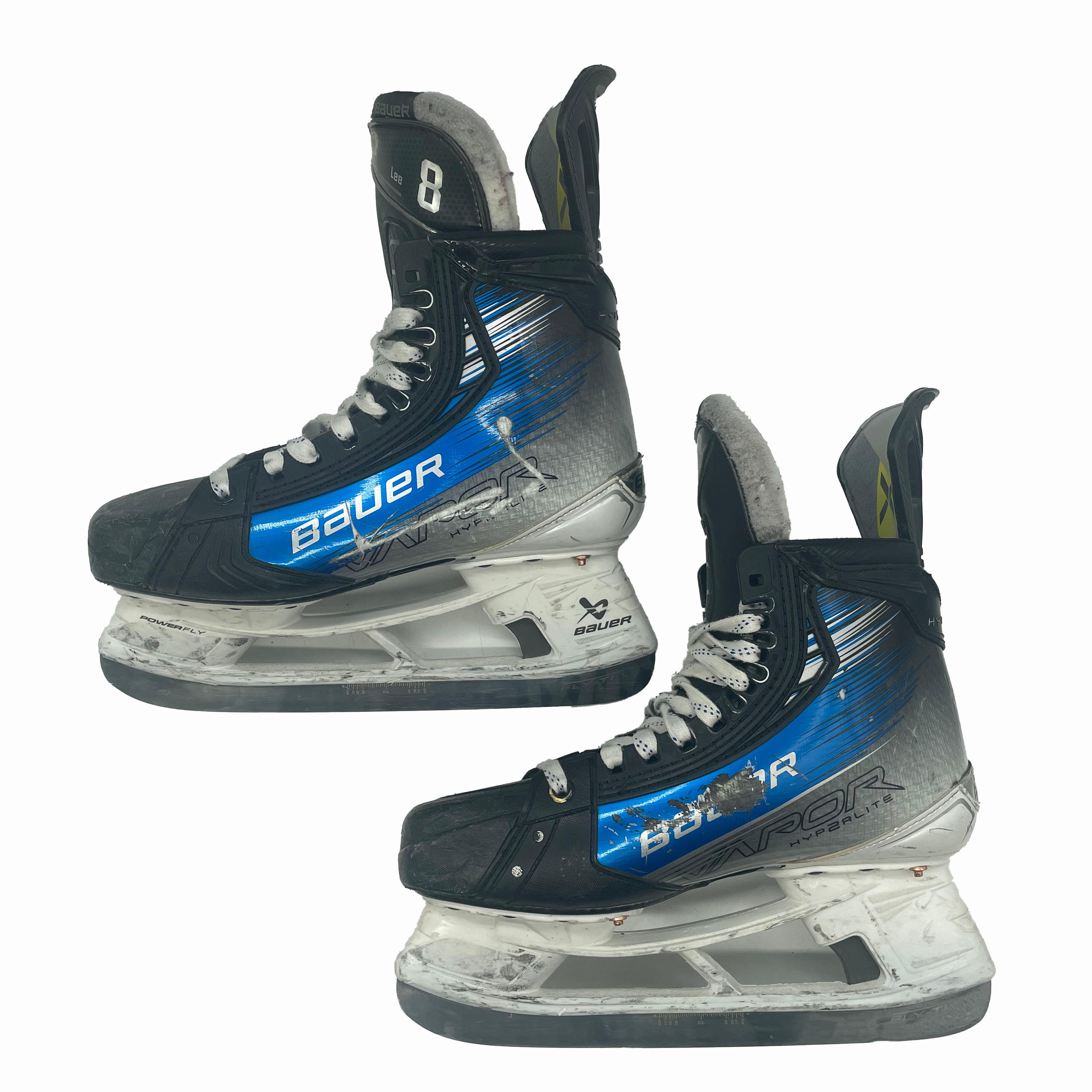 Bauer Vapor Hyperlite 2 - Patins de hockey Pro Stock d'occasion - Taille 7D (bleu)